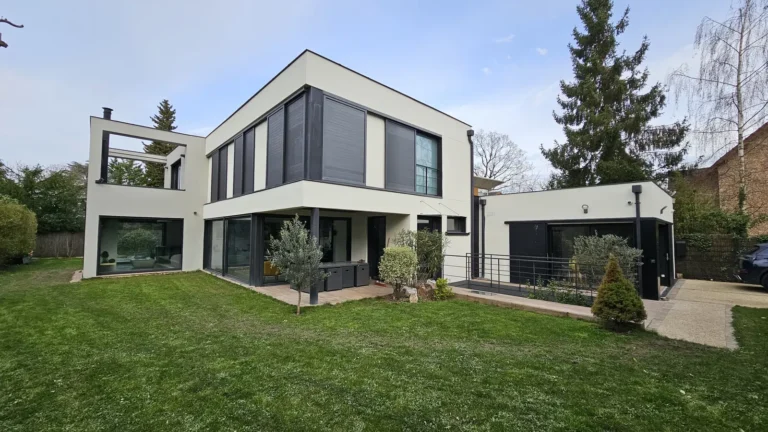 maison architecte contemporaine ravalement teinte blanc meudon